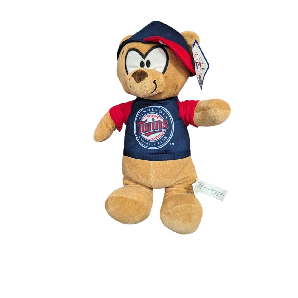 Minnesota Twins MLB Baseball Plush Bear Good Stuff Navy Blue Red Tan 10" NWT